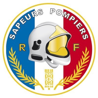 Autocollant Sapeurs-Pompiers rond