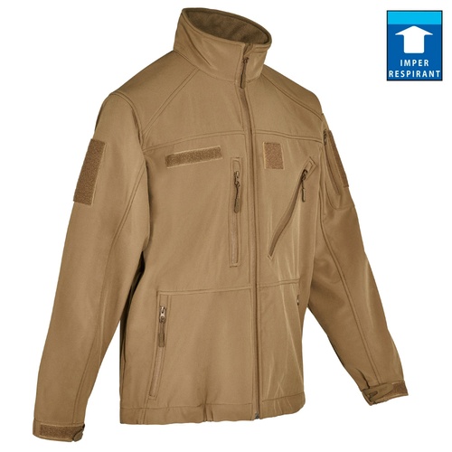 Blouson coyote softshell 3 couches dintex