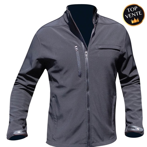 Blouson softshell noir flaps Sécurité