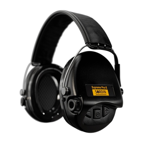 Casque anti-bruit Suprème Pro-X noir serre-tête cuir noir