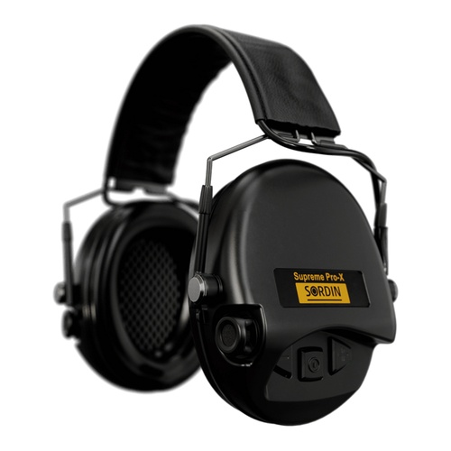 Casque anti-bruit Suprème Pro-X SLIM serre-tête cuir noir