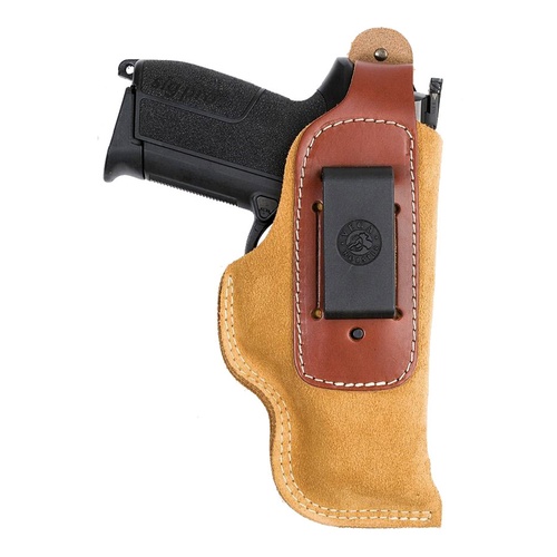 Holster ambidextre inside en cuir souple IA3 beige Vega