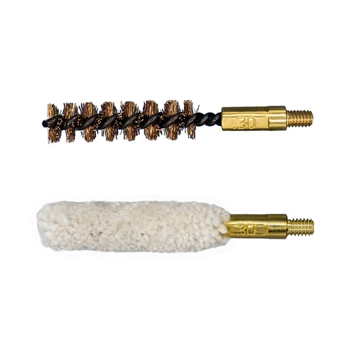 Lot de 2 brosses de nettoyage combinés pour arme calibre .30"/7,62 mm