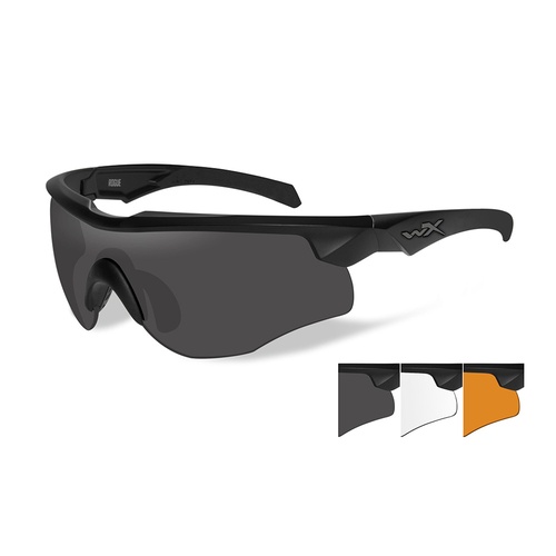 Lunettes de protection balistiques Rogue Comm écrans fumé/incolore/orange