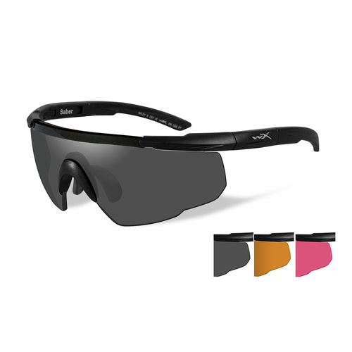 Lunettes de protection balistiques Saber Advanced écrans fumé/orange/rouge Wiley