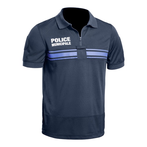 Polo GPB Police Municipale  bleu