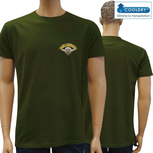 Tee-shirt Cooldry brodé Parachutiste