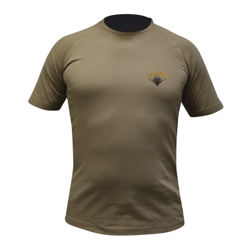 Tee-shirt Felin coyote brodé Parachutiste