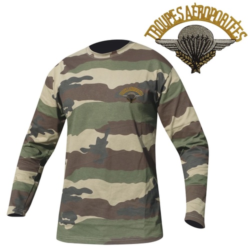 Tee-shirt manches longues Cam Ce Brodé Parachutiste