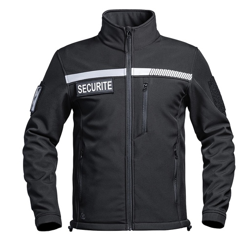 Veste softshell HV-TAPE Sécu-one sécurité noir